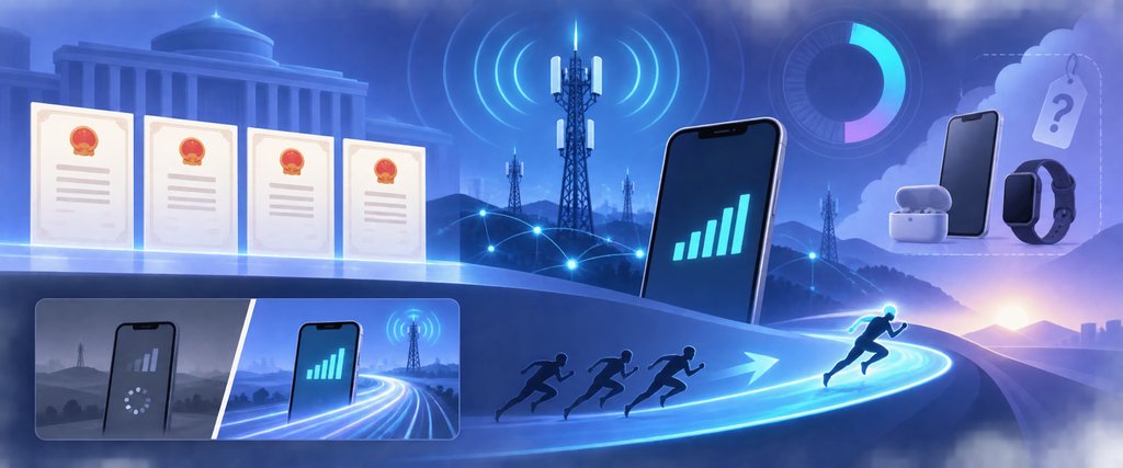 中国5G商用牌照发放与四大运营商示意