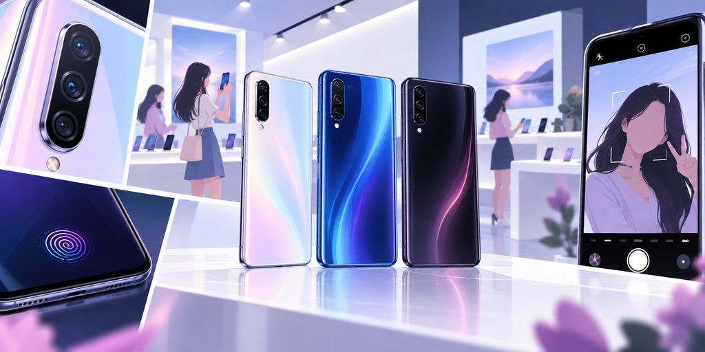 小米CC9与美图定制版手机外观示意