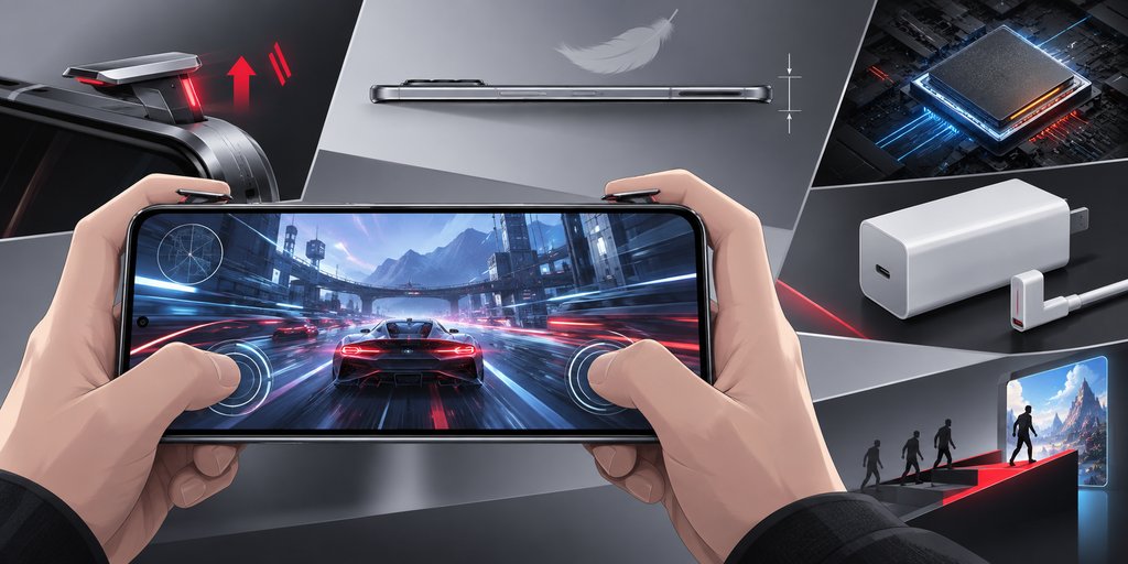 Redmi K40游戏增强版肩键与散热示意