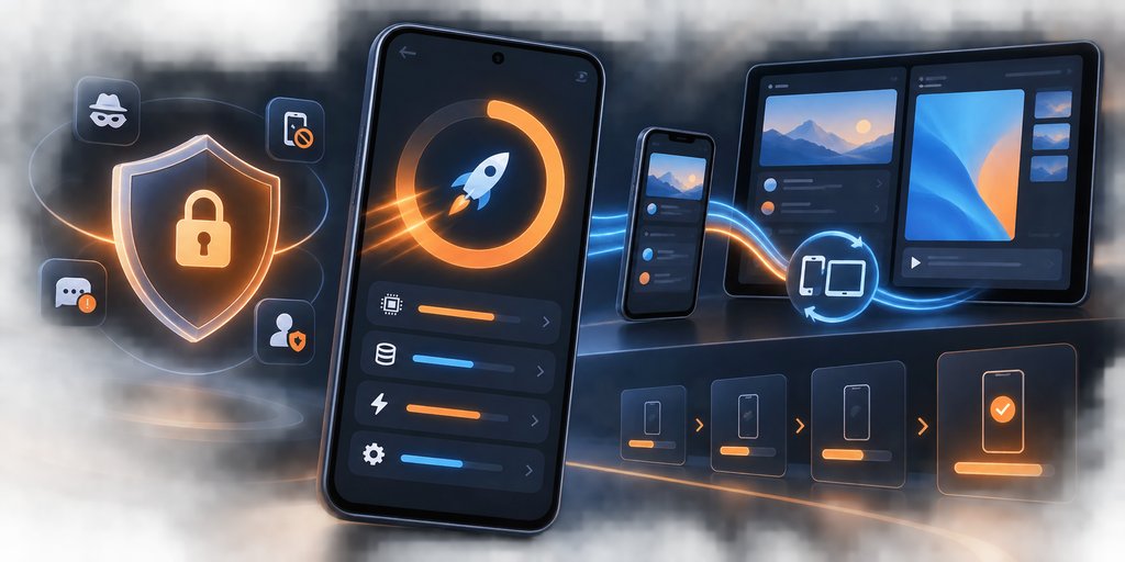 MIUI 13系统界面与流畅度优化示意