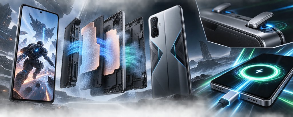 Redmi K50电竞版肩键与散热示意