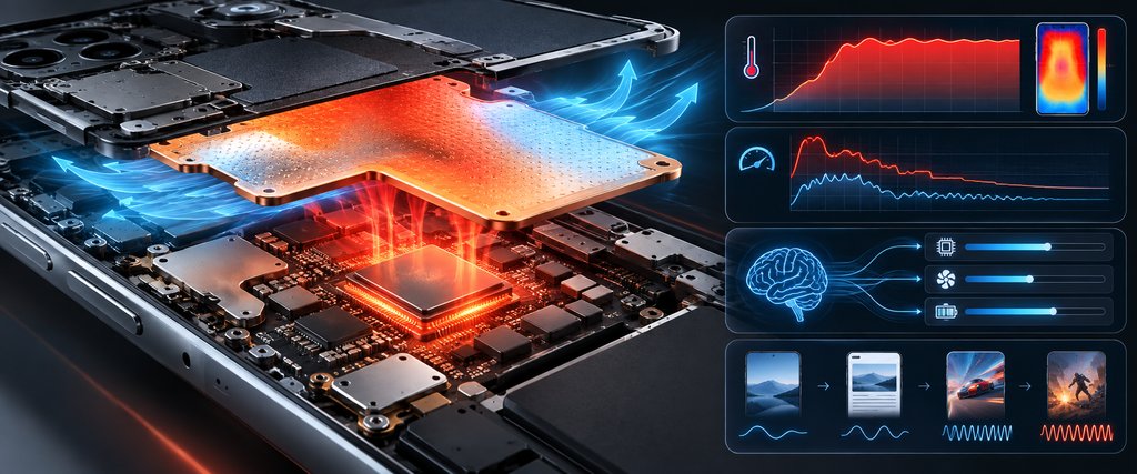 骁龙8 Gen 1发热与功耗测试示意